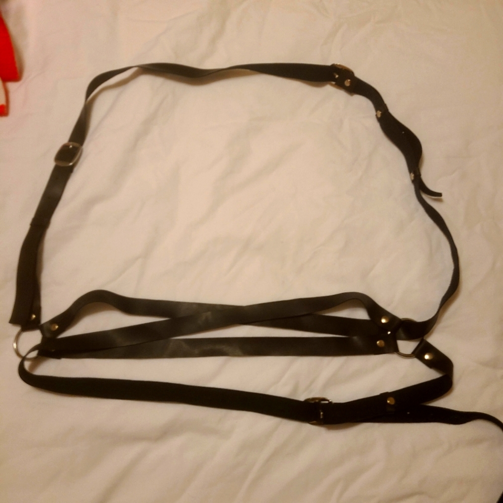 💋NWOT Daisy Corset Queen Size Leather Body Harness